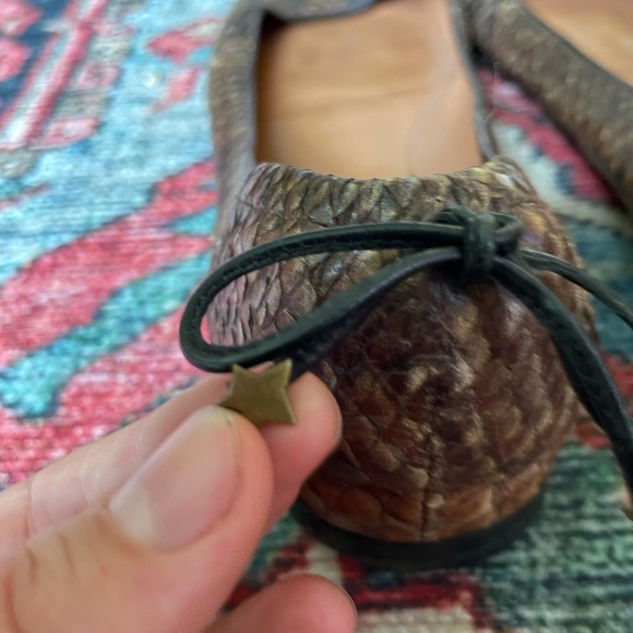 Golden Goose Leather Snakeskin Flats— women’s 40 / 10 - Picture 7 of 13